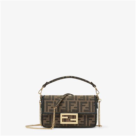 fendi mini baguette size|Fendi mini shopper bag.